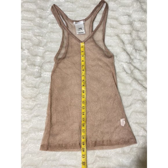 L.A. Express Womens Sheer Tank Top S Pink - Picture 6 of 10